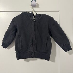 Roots Toddler Charcoal Zip Up Hoodie Size 18-24 Months